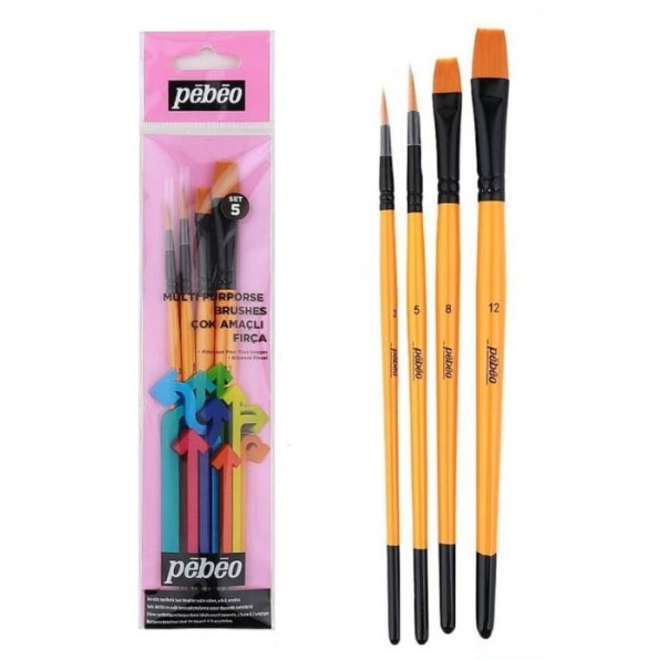Pebeo 4'Lü Fırça Seti Set-5