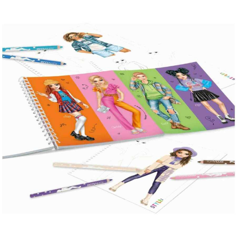 Top Model Create Your Colouring Book Boyama Kitabı Kendin Tasarla