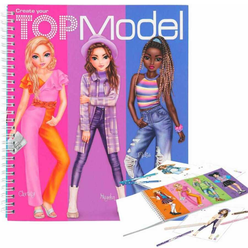 Top Model Create Your Colouring Book Boyama Kitabı Kendin Tasarla
