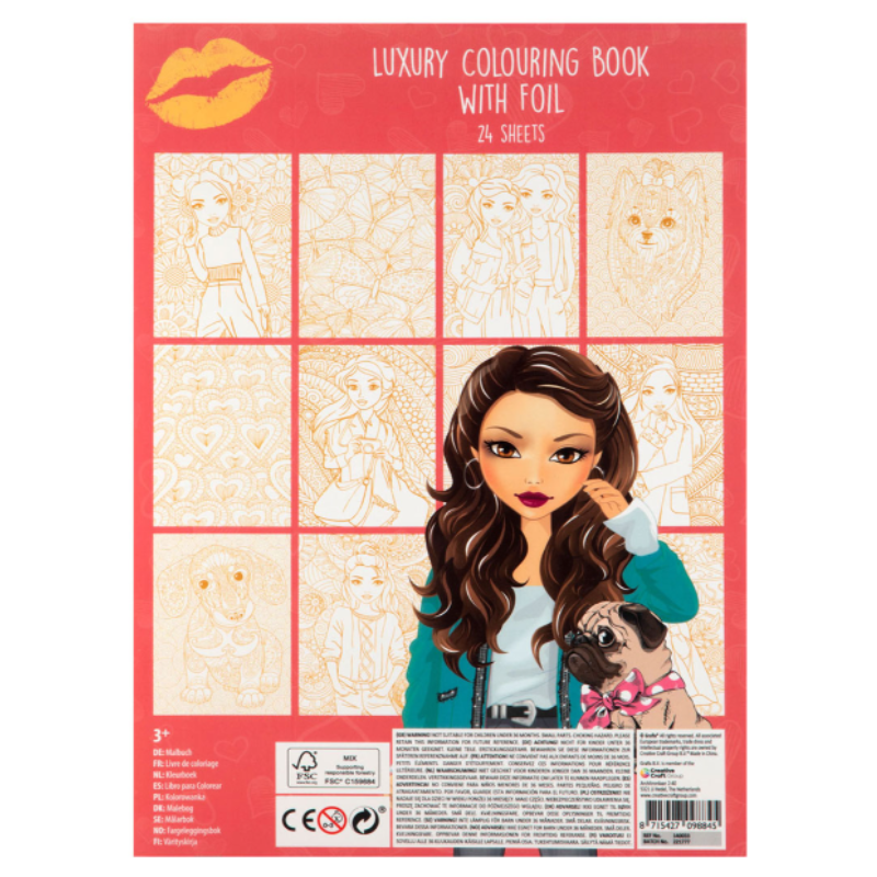 Besties Luxury Foil Colouring Book A4 24 Yaprak Boyama Kitabı