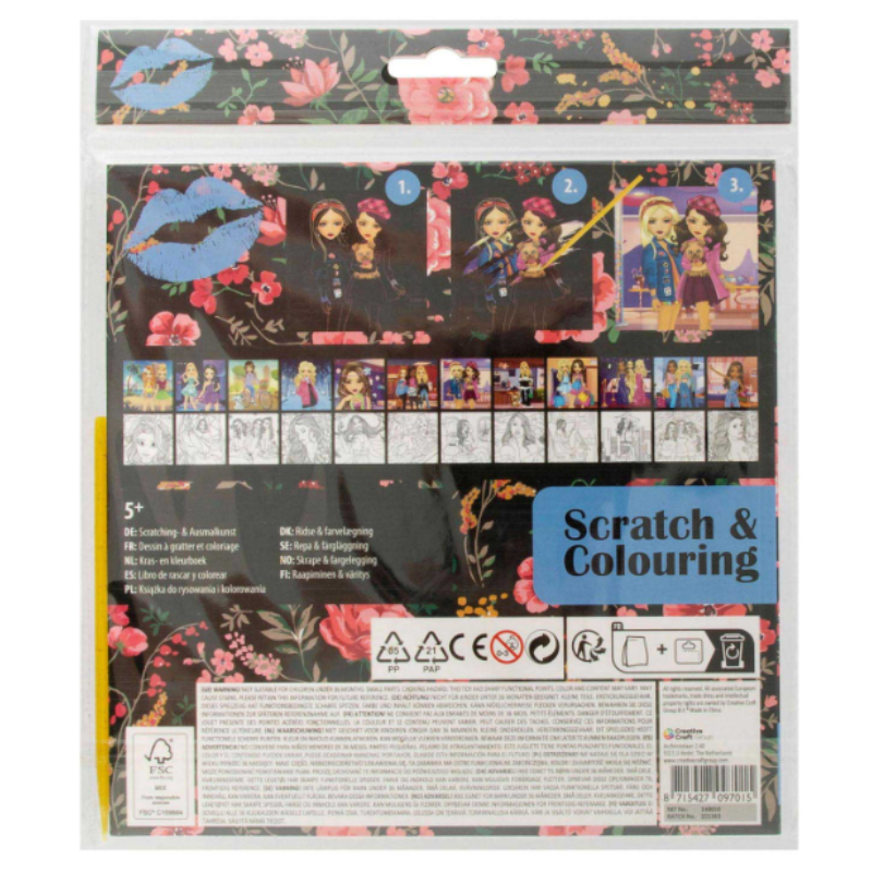 Besties Scratch & Coloring Book Kazı & Boya Kitabı