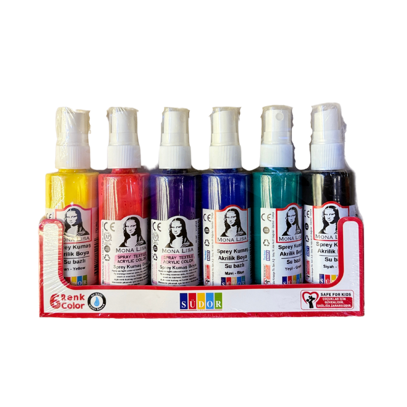Südor Sprey Kumaş Akrilik Boya 6 x 70 Ml