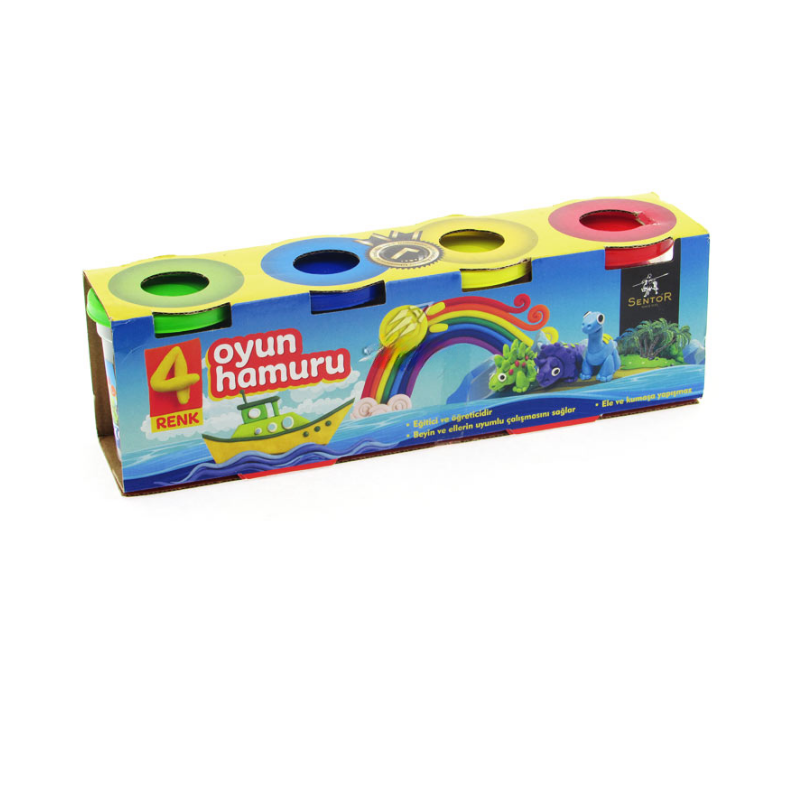 Sentor Oyun Hamuru 4 Renk 520 Gr