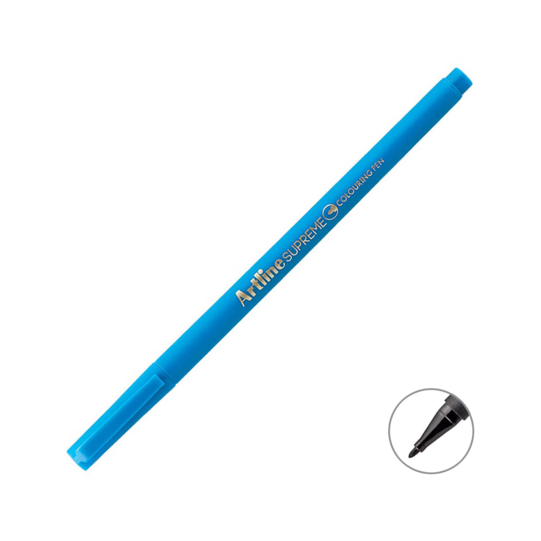 Artline Supreme Coloring Pen Keçe Uçlu Kalem 0.6 mm Açık Mavi