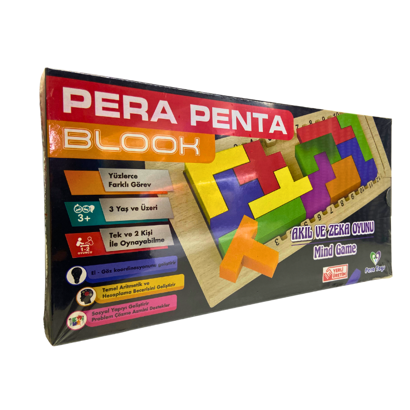 Pera Toys Penta Blook Plastik Kutu Oyunu