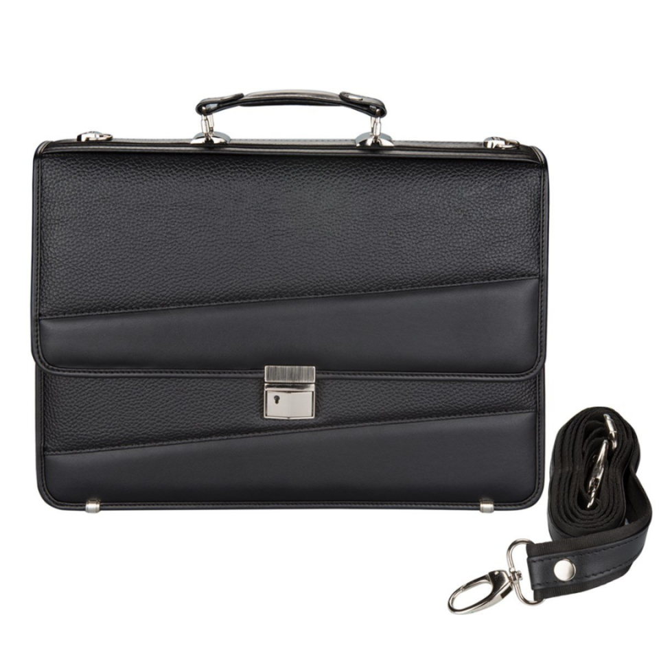 2K Evrak Çantası 3 Cepli Diplomat Köşeli Briefcase Vegan 28x40,5 cm