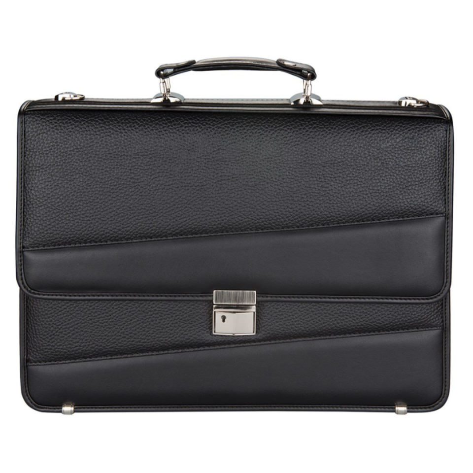 2K Evrak Çantası 3 Cepli Diplomat Köşeli Briefcase Vegan 28x40,5 cm