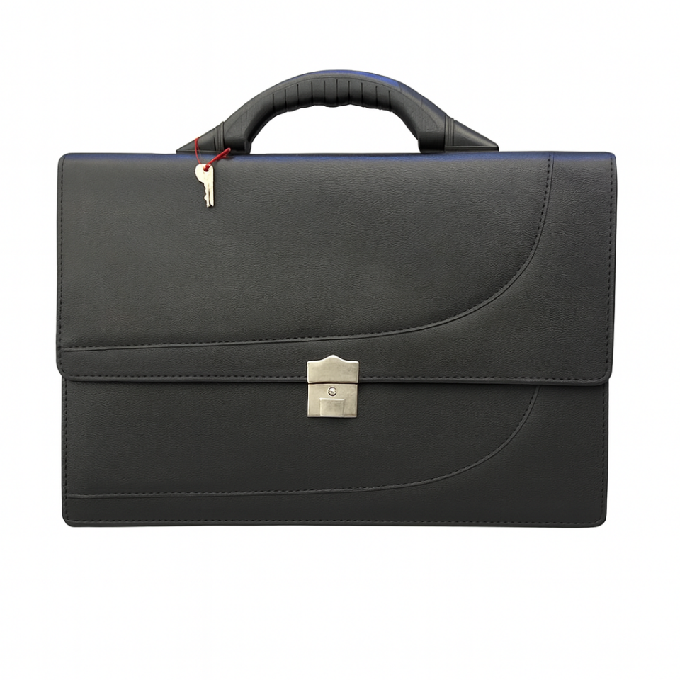 Suni Deri Evrak Çantası Nostaljik