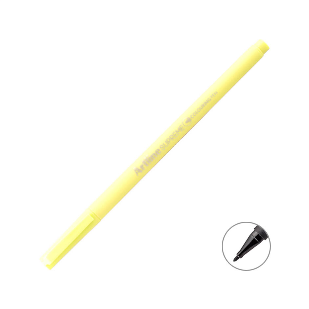 Artline Supreme Coloring Pen Keçe Uçlu Kalem 0.6 mm Açık Sarı
