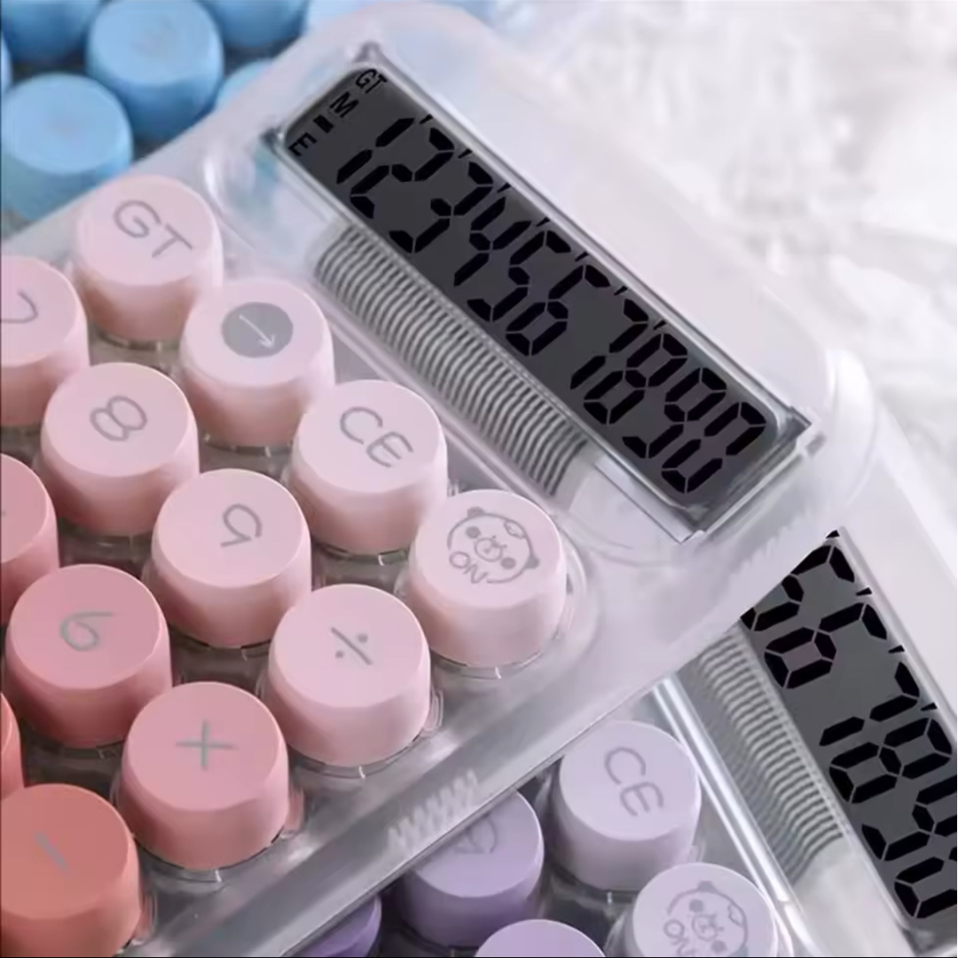 Vukito Şeffaf Renkli Hesap Makinesi