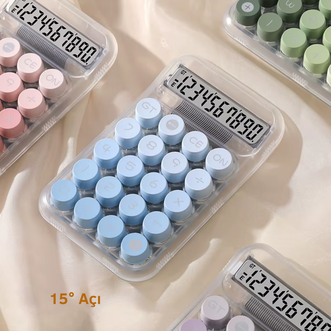 Vukito Şeffaf Renkli Hesap Makinesi