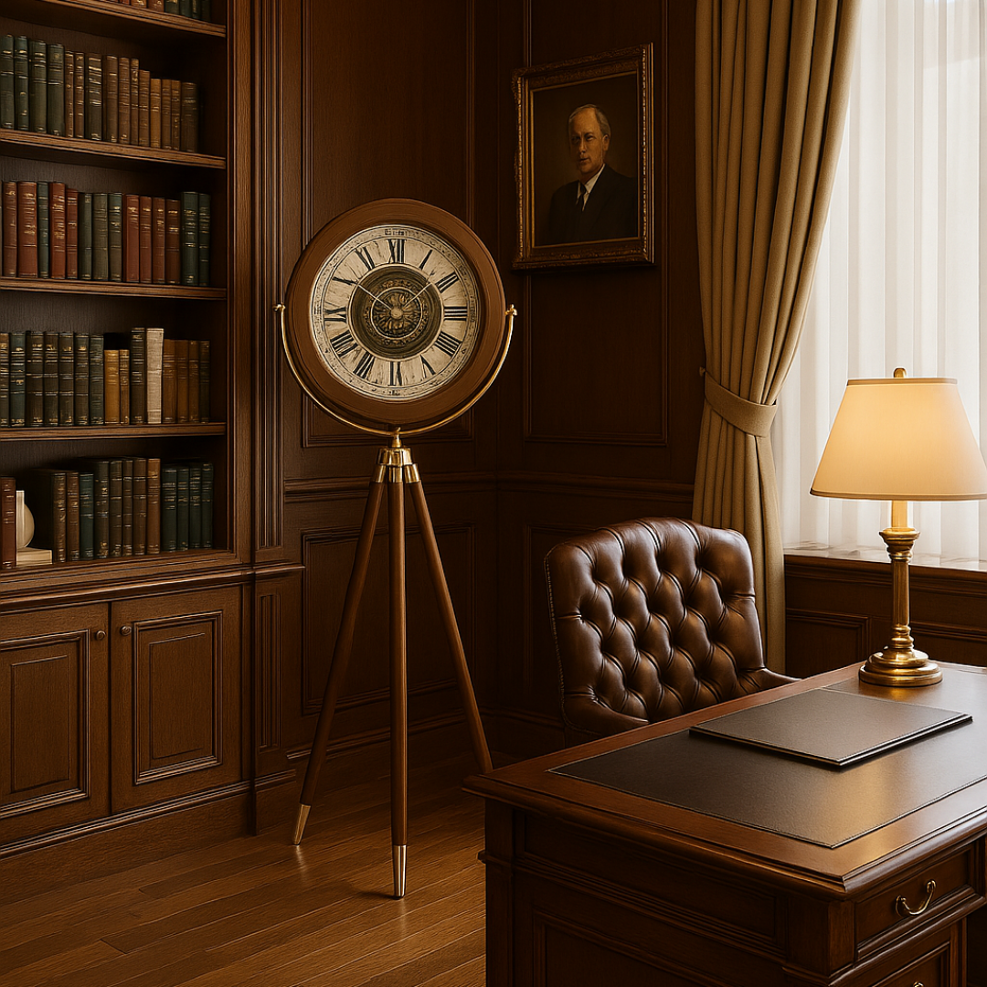 Vintage Üç Ayaklı Dekoratif Saat