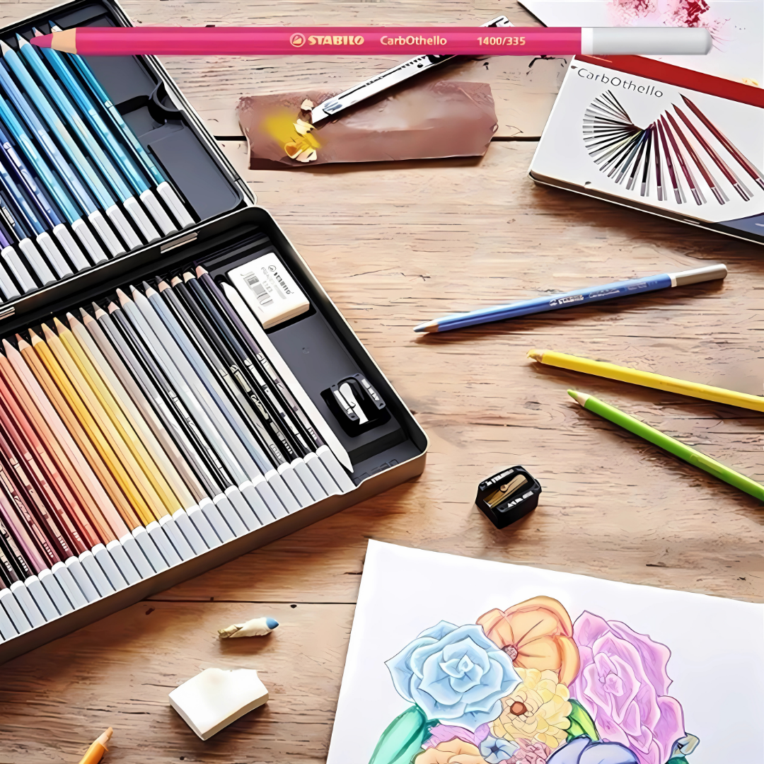 Stabilo CarbOthello 60 Renk Kuru Pastel Kalem Seti