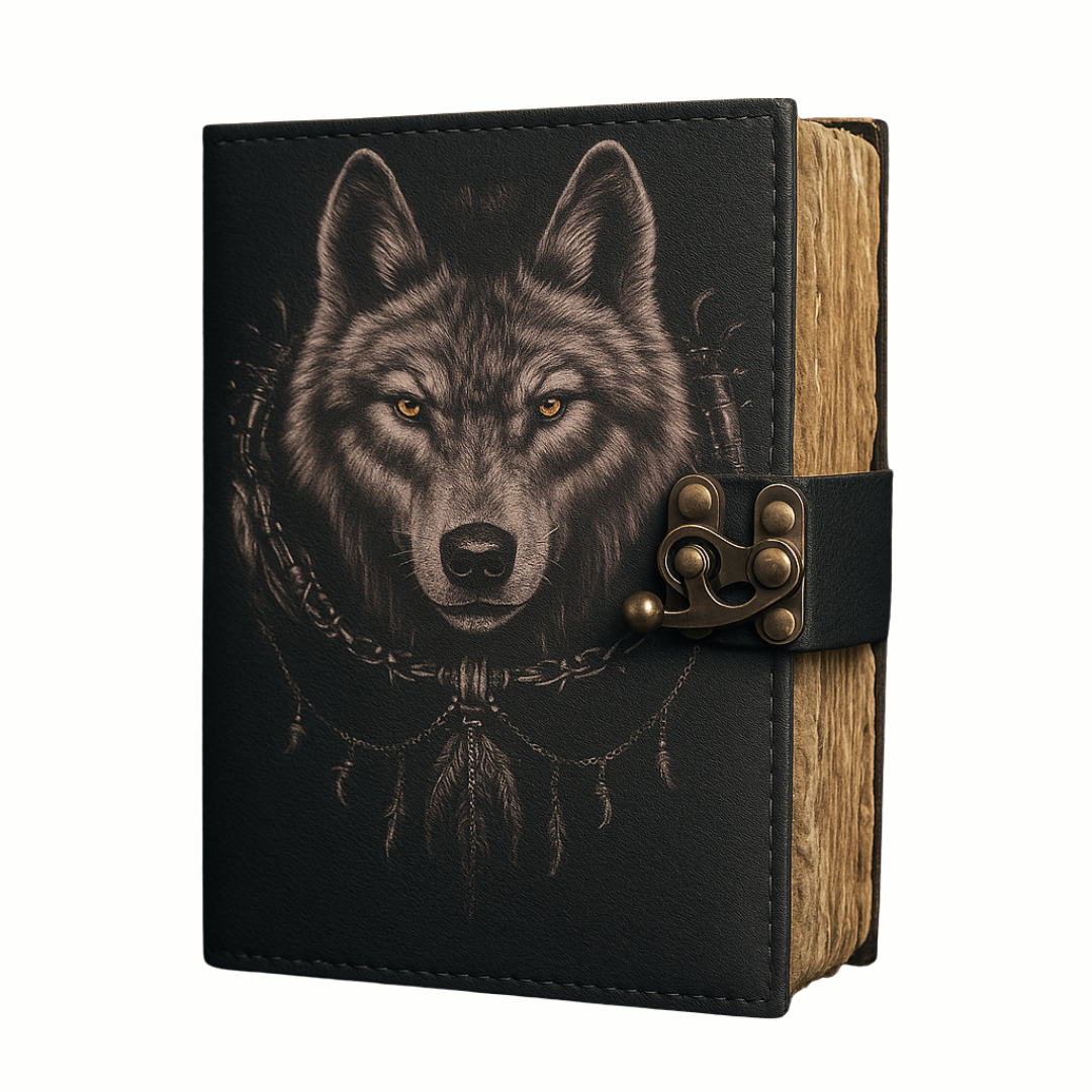 El Yapımı Handmade Deri Kapaklı Vintage Defter Model-7