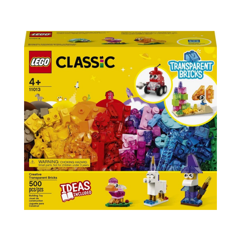 LEGO® Classic 11013 – Yaratıcı Şeffaf Parçalar Yapım Seti (500+ Parça)