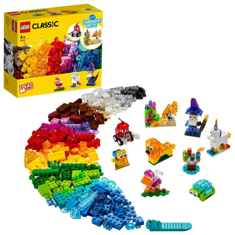 LEGO® Classic 11013 – Yaratıcı Şeffaf Parçalar Yapım Seti (500+ Parça)