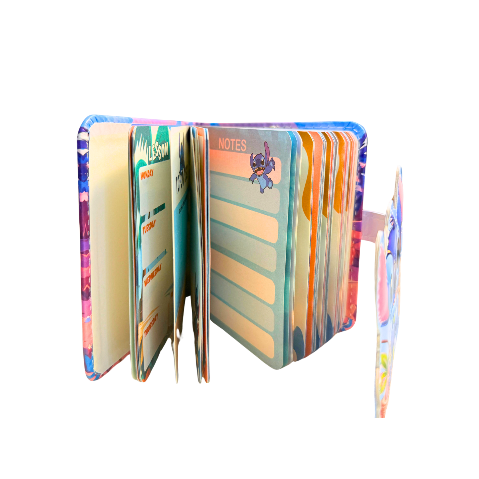Stitch Temalı Mini Renkli Planlayıcı – Günlük Not ve Plan Defteri