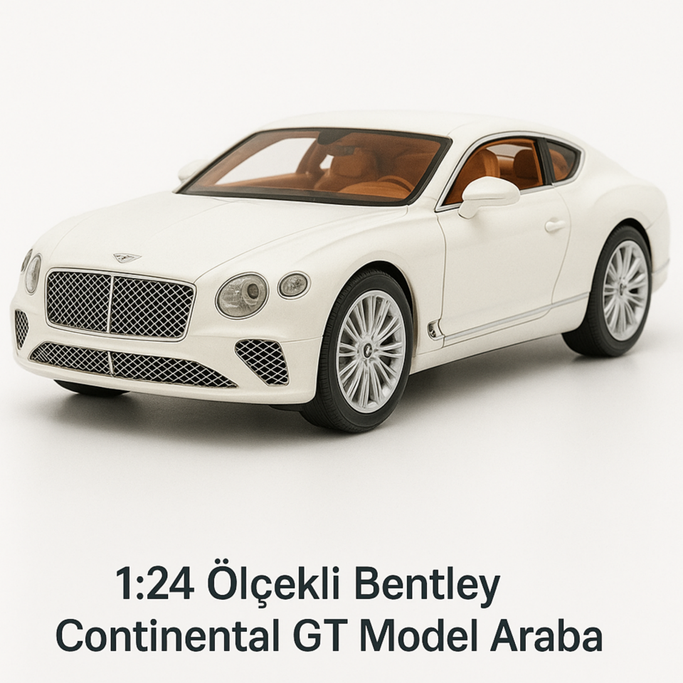1:24 Ölçekli Bentley Continental GT Model Araba
