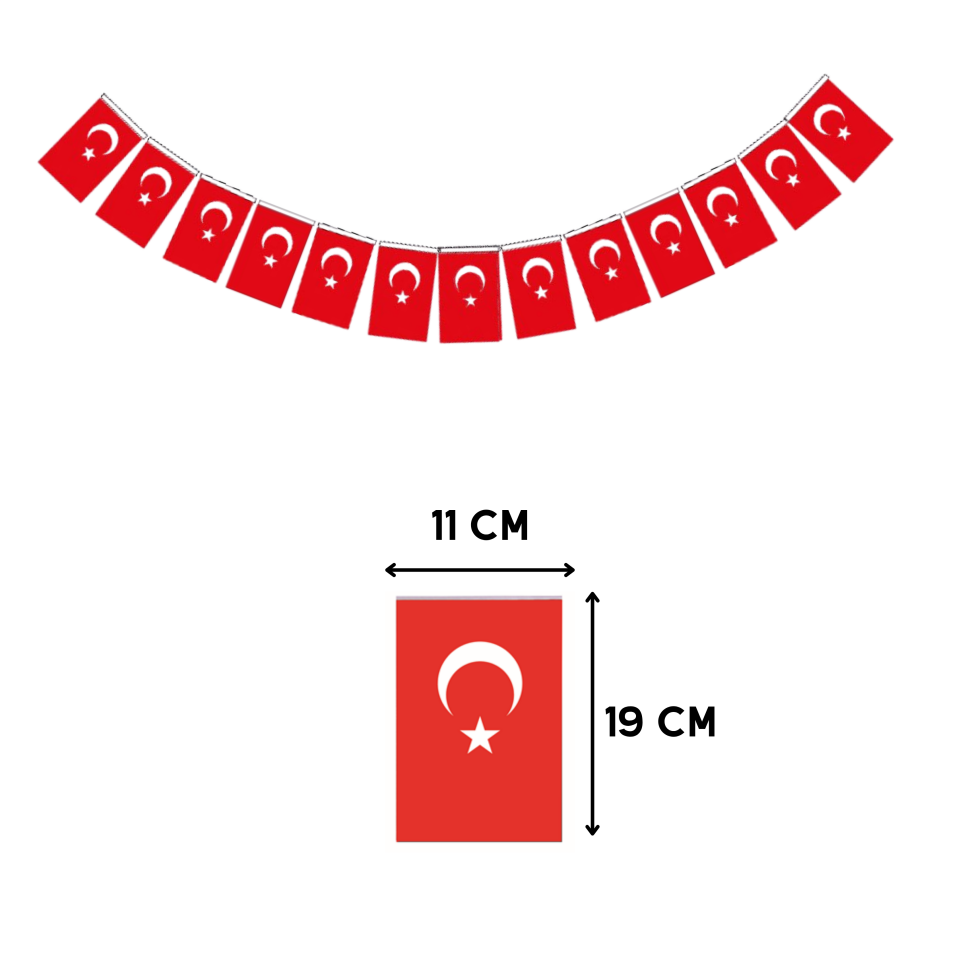 Vatan İpli Bayrak 50'li