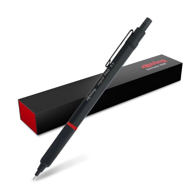 Rotring Rapid PRO Mekanik Kurşun Kalem, Siyah 0.5 mm