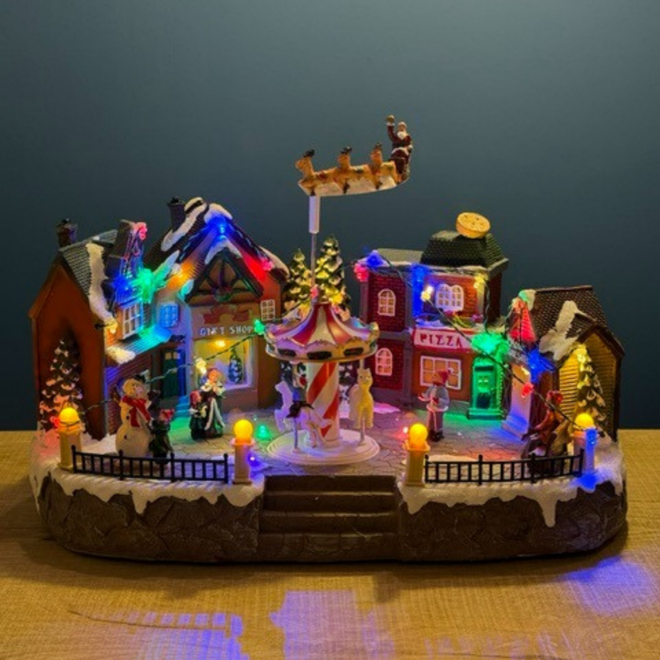 Christmas Village Noel Parkı Işıklı Müzikli Hareketli