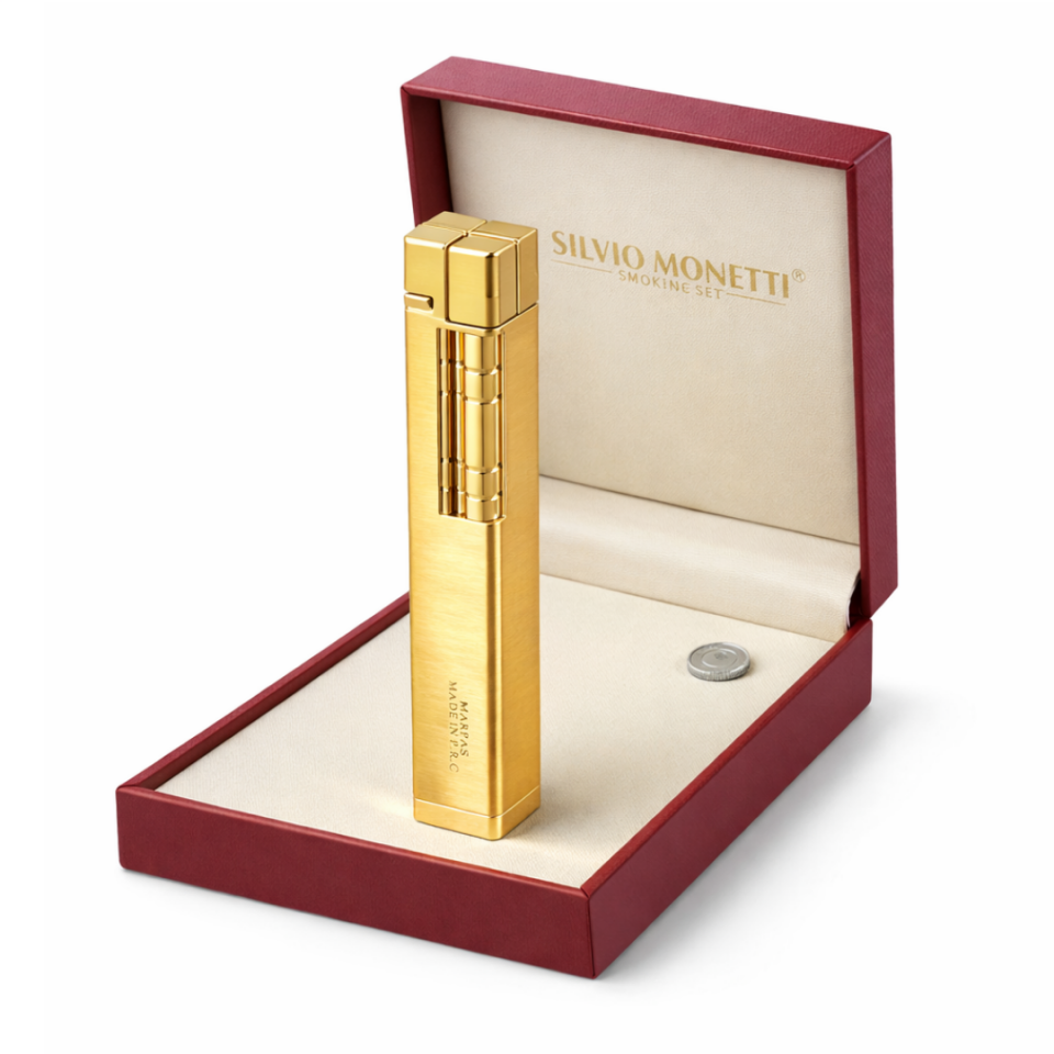 Lüks Metal Çakmak – Kutulu Smoking Set