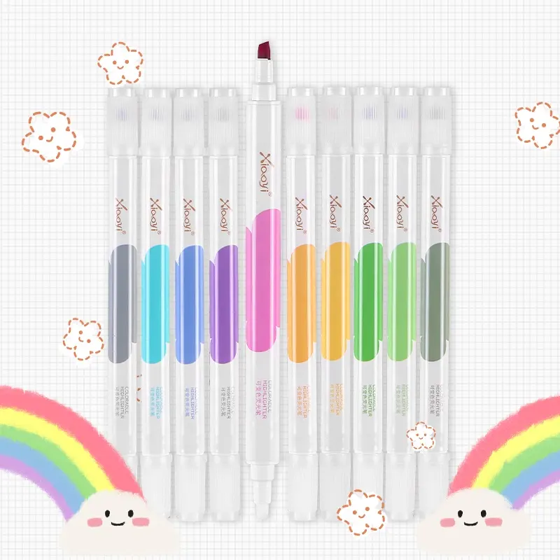 Vukito Renk Değiştiren Sihirli Silinebilir Fosforlu Kalem Seti 10'lu