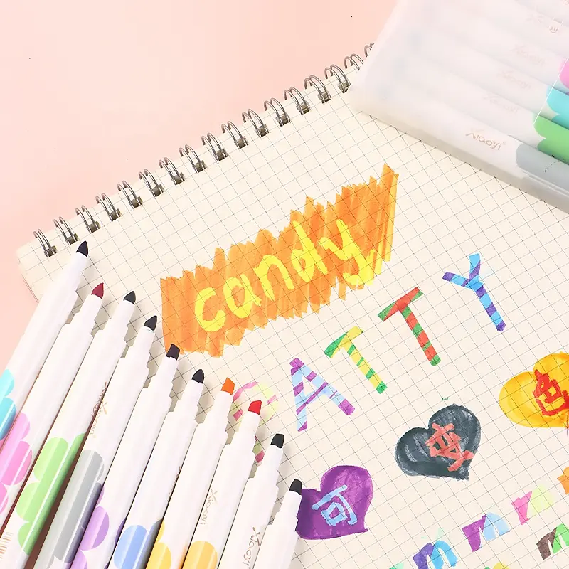 Vukito Renk Değiştiren Sihirli Silinebilir Fosforlu Kalem Seti 10'lu