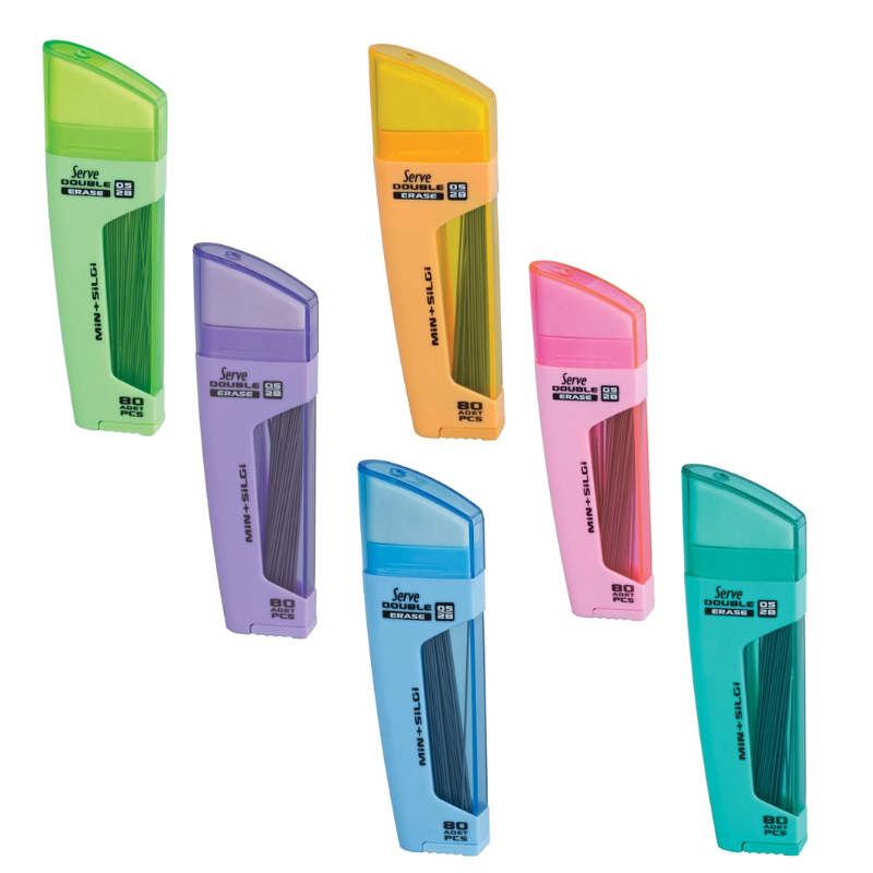 Serve Double Kalem Ucu Silgili 0.5 mm