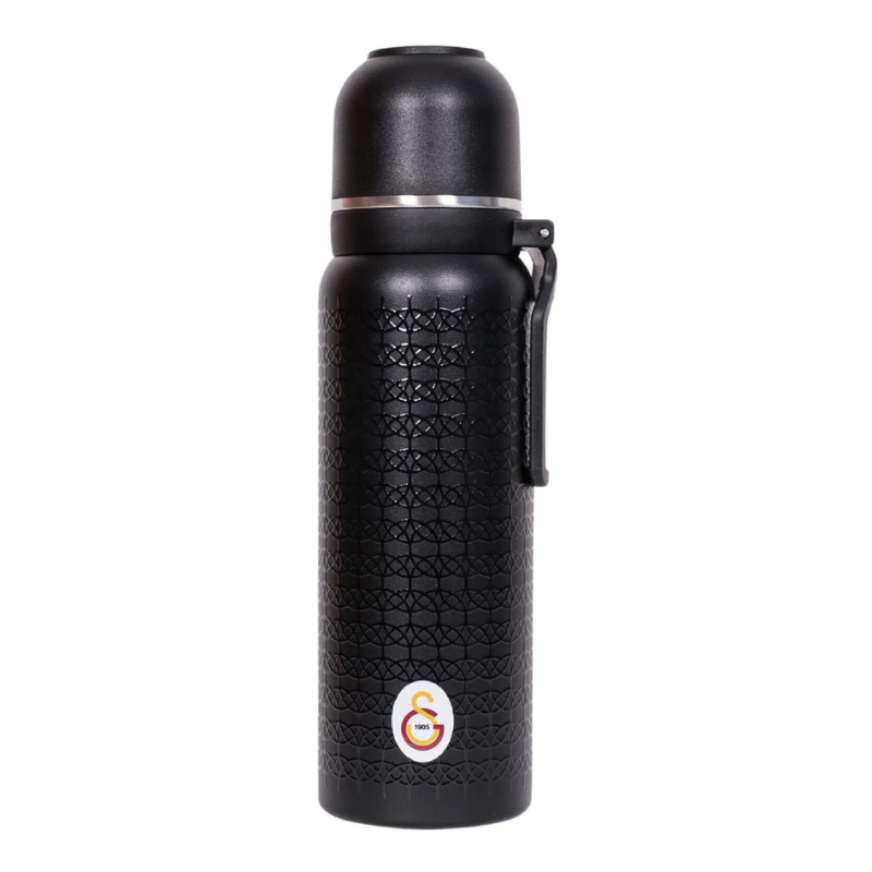 Galatasaray SK Lisanslı Çelik Termos Bardaklı 650 ML Kutulu