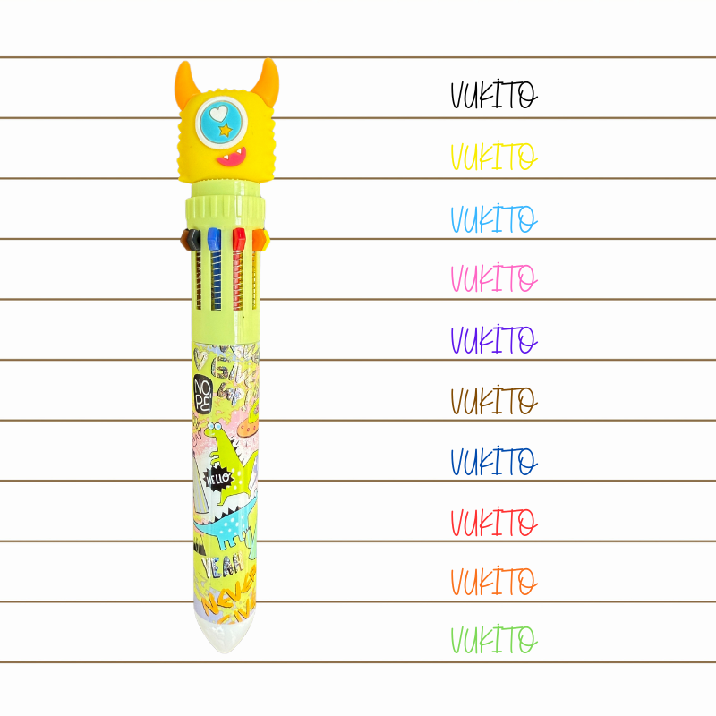 Gıpta 10 Renk Tükenmez Kalem