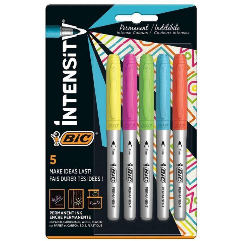 Bic Intensity Permanent Markör 5'li Blister