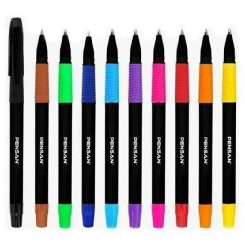 Pensan Sign Up 1mm Renkli Tükenmez Kalem Seti 10'lu