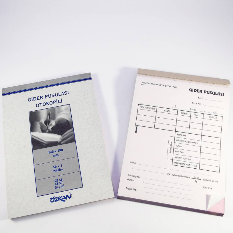 Özkan Gider Pusulası 50X2 Otokopili