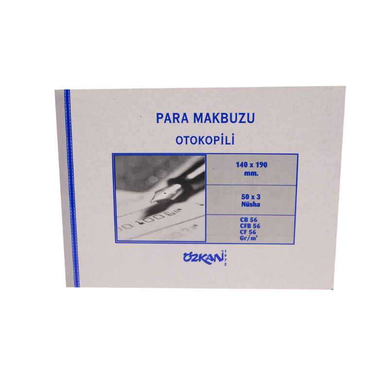Özkan Para Makbuzu 50X3 Otokopili
