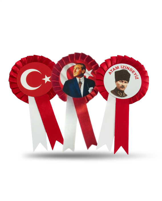 Saten Kokart Yaka Rozeti