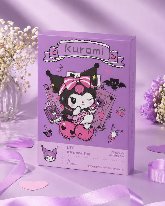 Kuromi Blind Box Advent Calendar Sürpriz Kutu Takı Seti