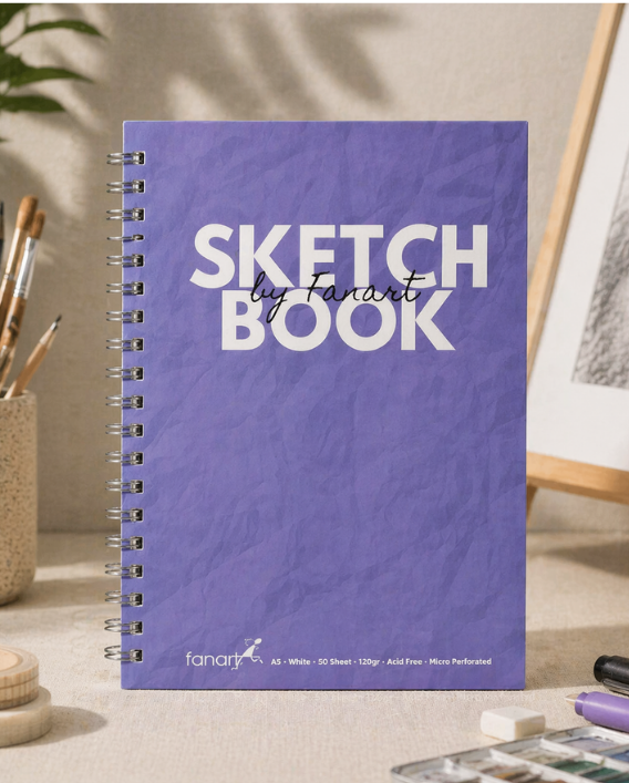 Sketchbook Eskiz Defteri A5 Spiralli 120gr 50 Yaprak