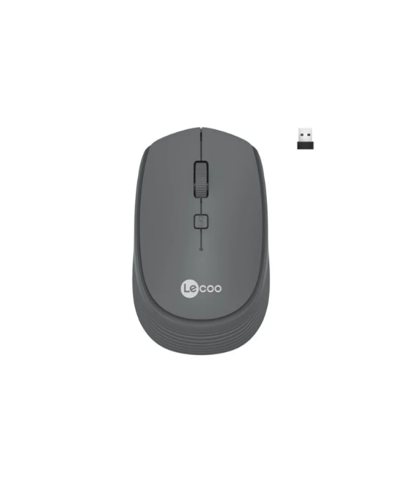 Lecoo WS202 Kablosuz 1600DPI 4 Tuşlu Optik Mouse Gri