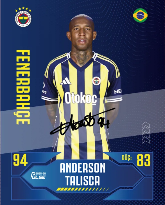 Fenerbahçe - Pulse Futbolcu Kartları 2025/26 - Paket