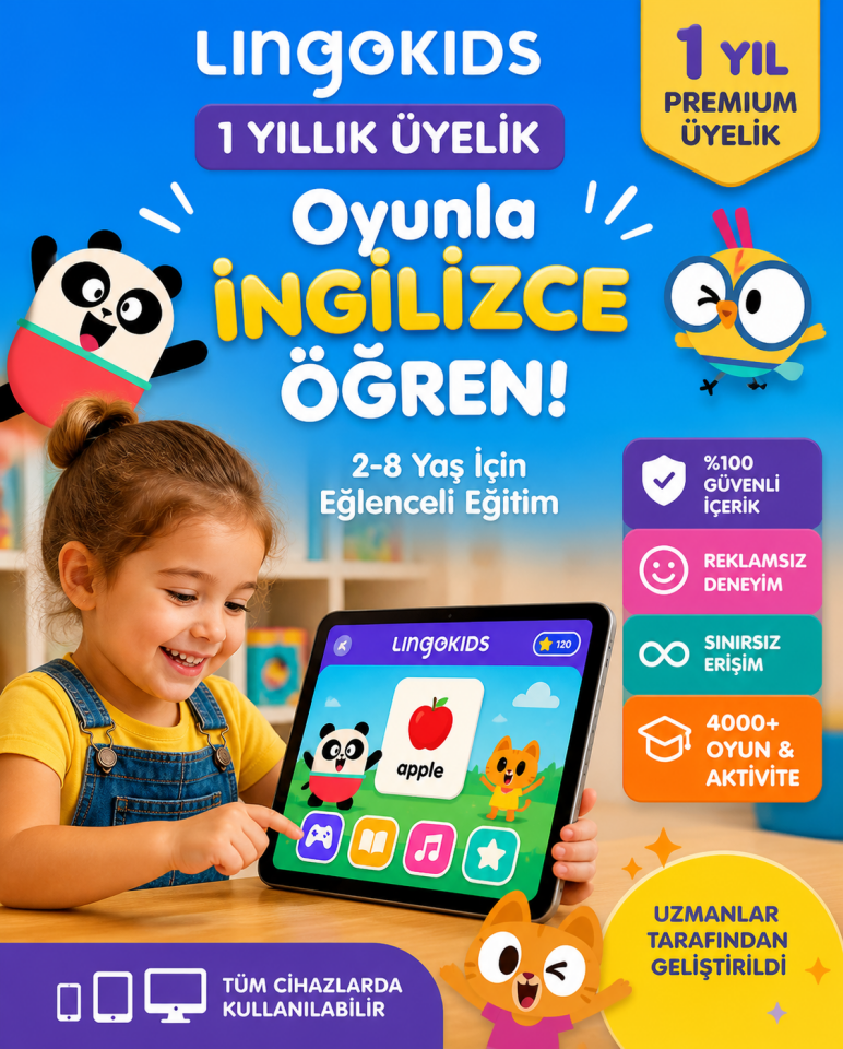 Lingokids 1 Yıllık Üyelik Paketi (Dijital Ürün)